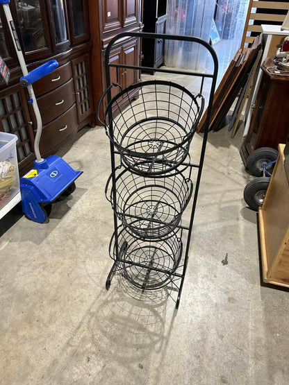 3-tier Market Baskets shelf
