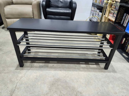 Ikea 'Tjusig' Bench with Shoe Rack