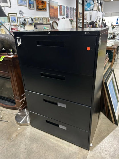 Large Black Filing Cabinet - 2 Available