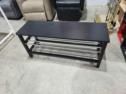 Ikea 'Tjusig' Bench with Shoe Rack