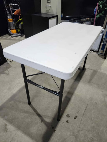 Lifetime 4ft Plastic Table with Foldable Legs