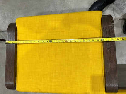 IKEA Poang Foot Stool Brown/Skiftebo yellow - 2 Available