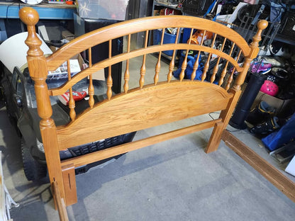 Solid Wooden Adjustable Queen/Double Bed Frame