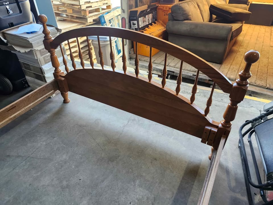 Solid Wooden Adjustable Queen/Double Bed Frame