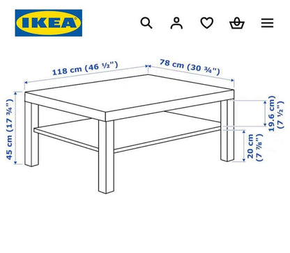 Large Ikea LACK Coffee Table