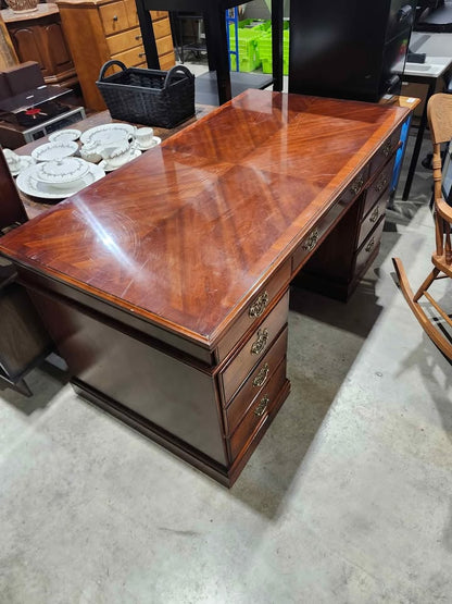 Vintage Solid Wooden Executive Desk