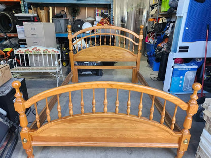 Solid Wooden Adjustable Queen/Double Bed Frame