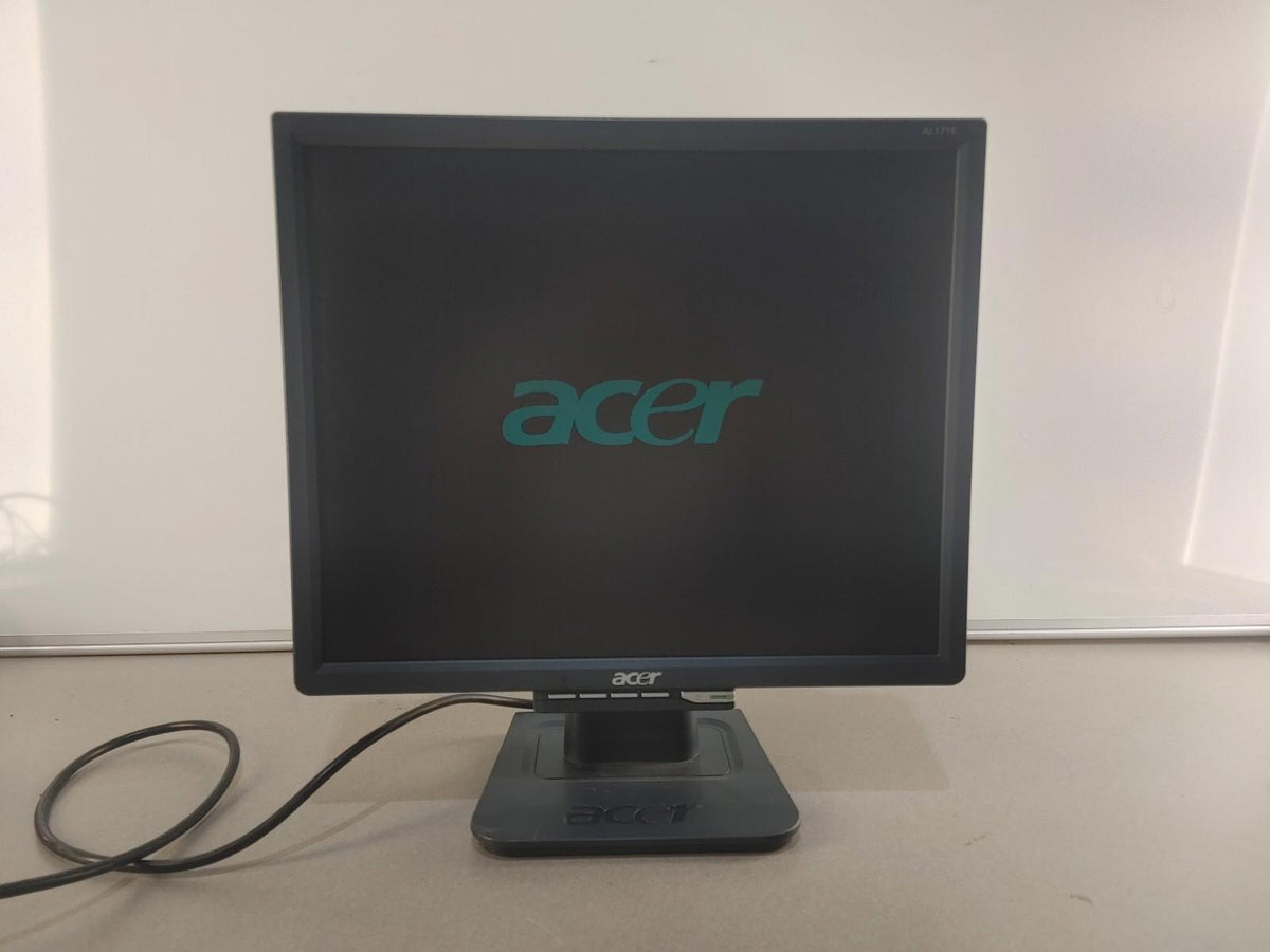 Acer AL1716 5:4 17inch LCD Monitor VGA Only Black Fair Condition