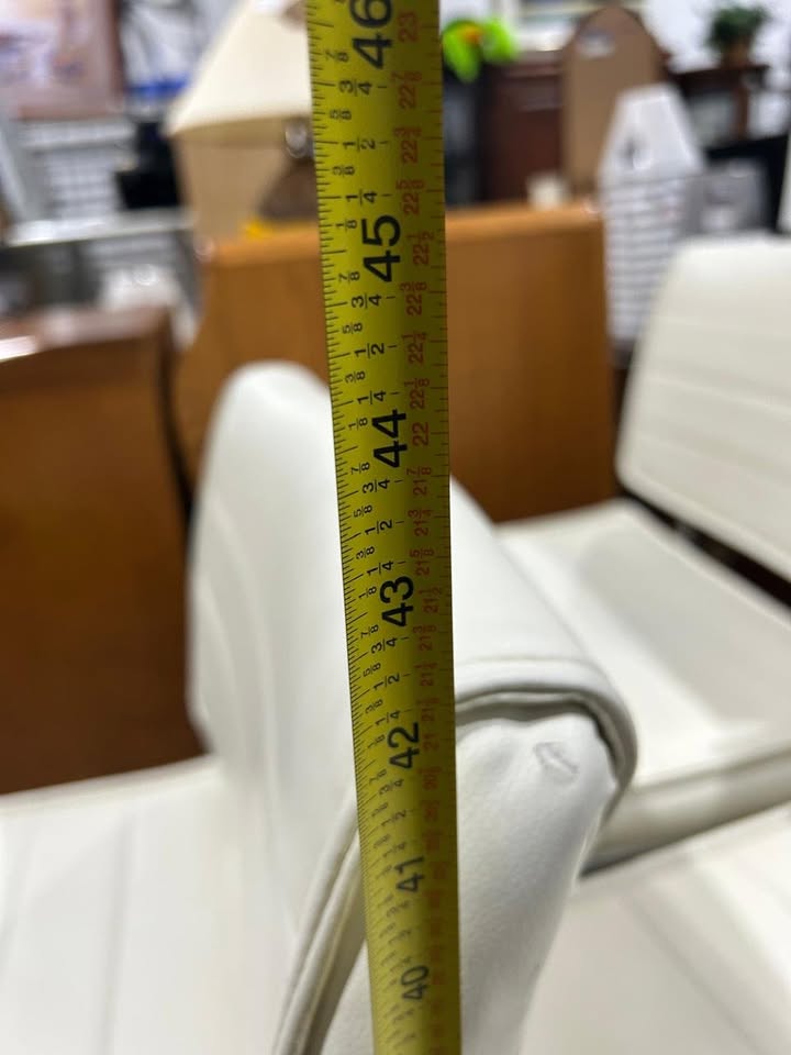 Faux Leather White/Cream colored Stool - 3 Available