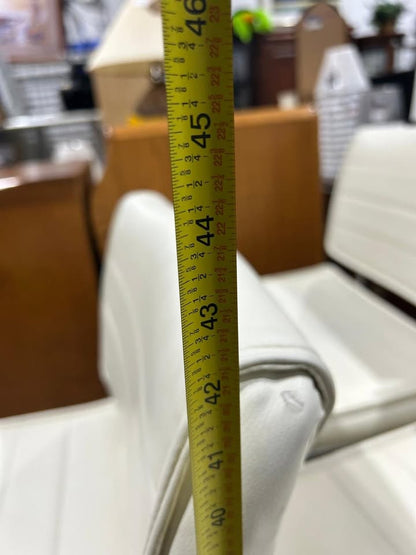 Faux Leather White/Cream colored Stool - 3 Available