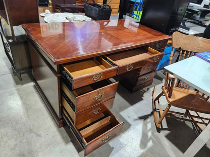 Vintage Solid Wooden Executive Desk