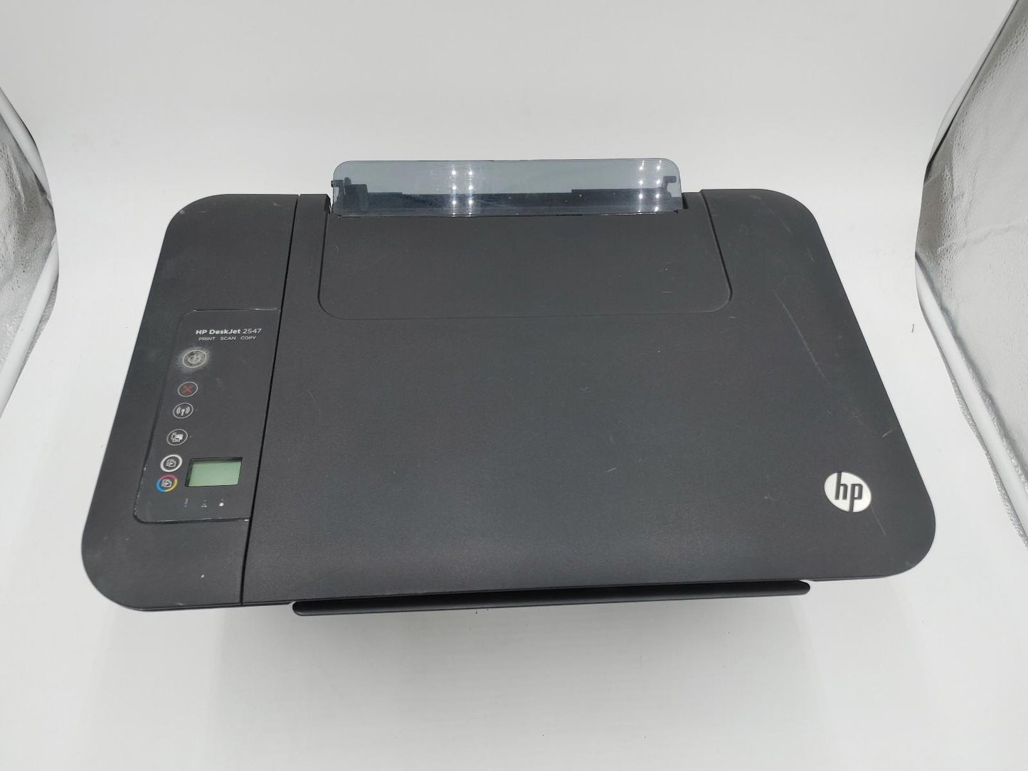 Good Condition HP DeskJet 2547 All-In-One Printer Black Untested No Colour Ink
