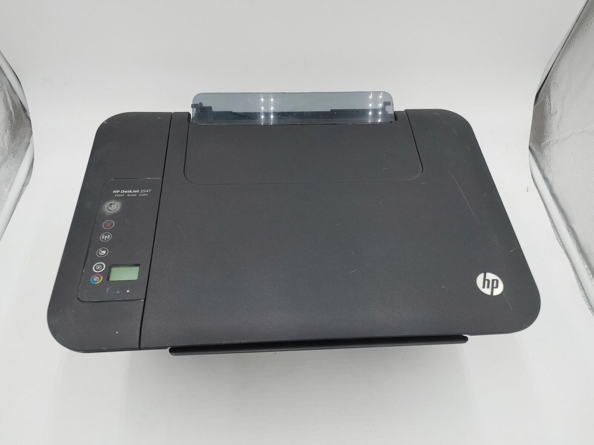 Imprimante tout-en-un HP DeskJet 2547 noire en bon état, non testée, sans encre couleur
