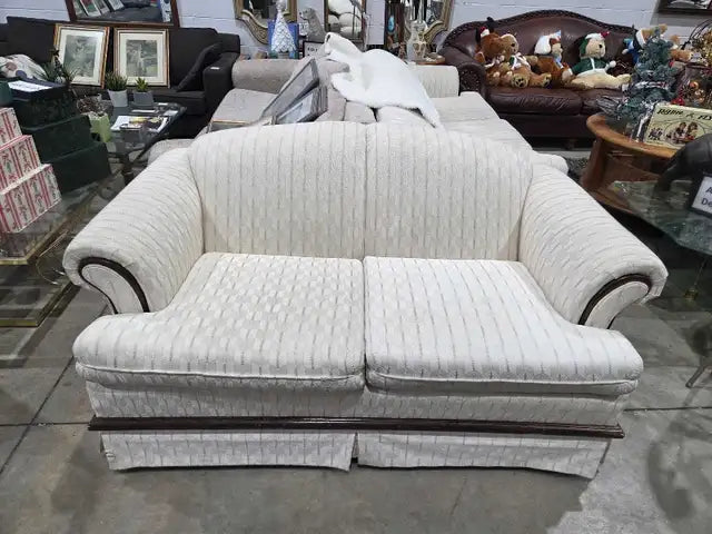 Vintage Cream Loveseat