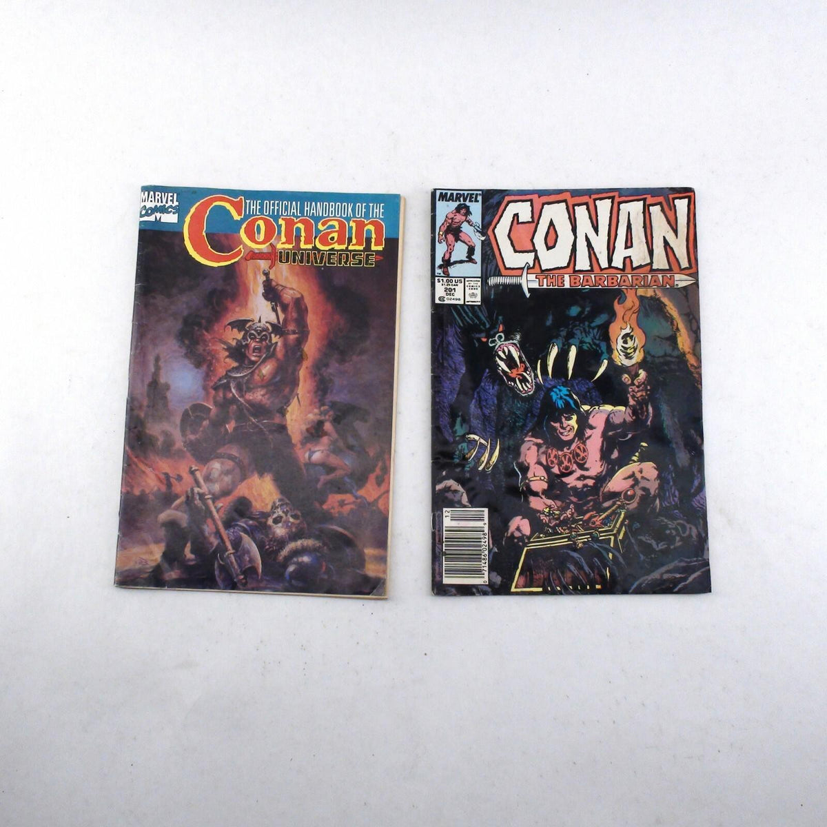Conan The Barbarian Issue 201 & Official Conan Universe Handbook - Decent