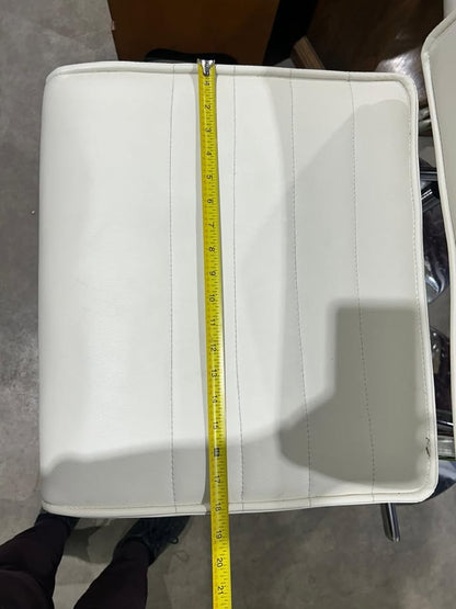 Faux Leather White/Cream colored Stool - 3 Available