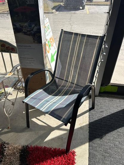 Stripped Sturdy Outdoor/Patio Chair - 6 Available