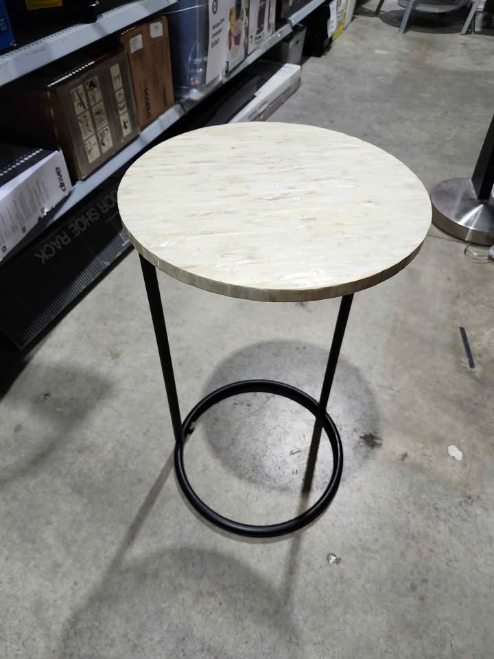Pier 1 Imports - Mother-of-Pearl Round C-Table