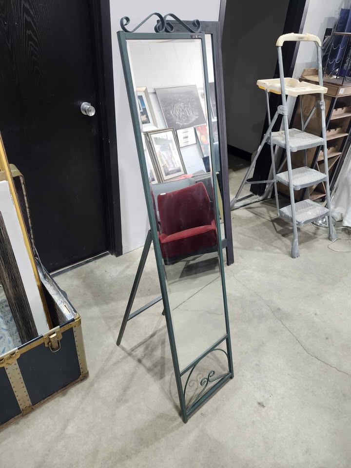 Steel Framed Full Length Standing Mirror