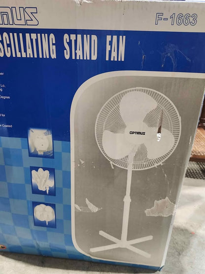 Optimus 16-inch oscillating stand fan