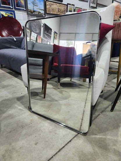 TEHOME Grozdana Rectangle Metal Mirror - 22" x 30" - Chrome
