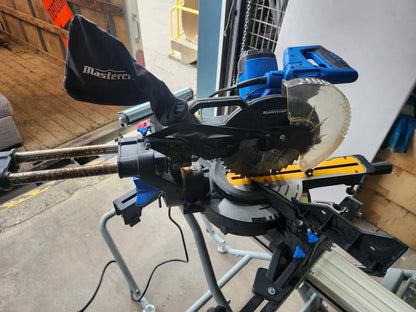 Mastercraft 10" Sliding Compound Mitre Saw + Maximum Easy-Rise Heavy Duty Stand
