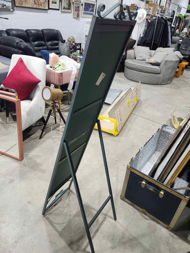 Steel Framed Full Length Standing Mirror