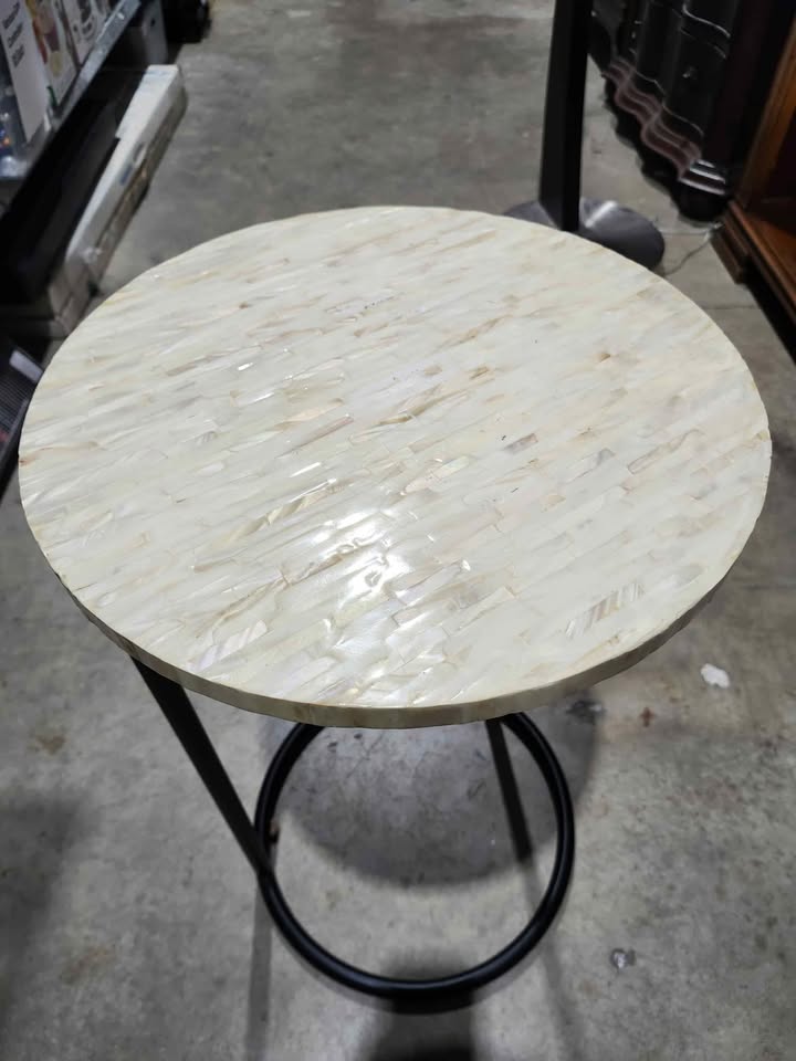 Pier 1 Imports - Mother-of-Pearl Round C-Table