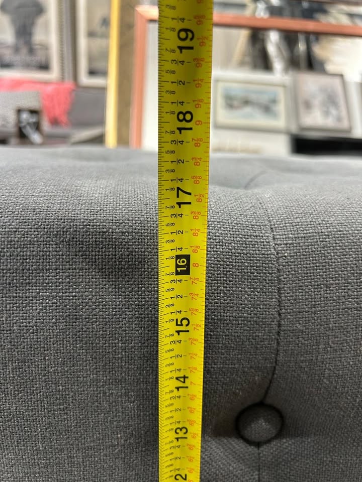 Grey Upholstered Bench