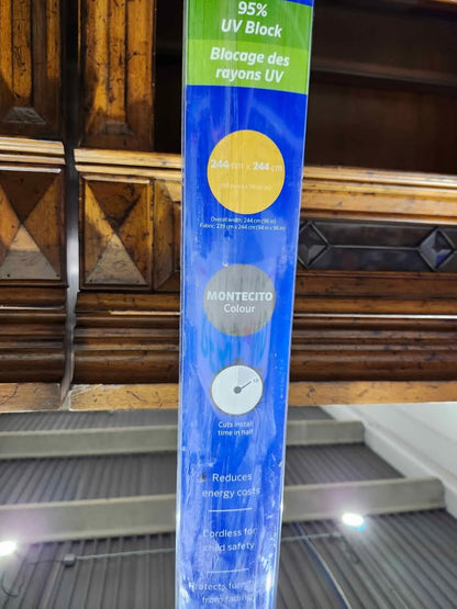 Coolaroo Montecito Light Filtering Cordless Roller Shade 96x96" - 2 Available