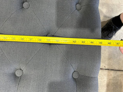 Grey Upholstered Bench