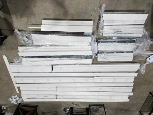 Brand New! 2.5" Faux Wood White Cordless Blinds 22.125 (w) X 45.87 (h) - 4 Available