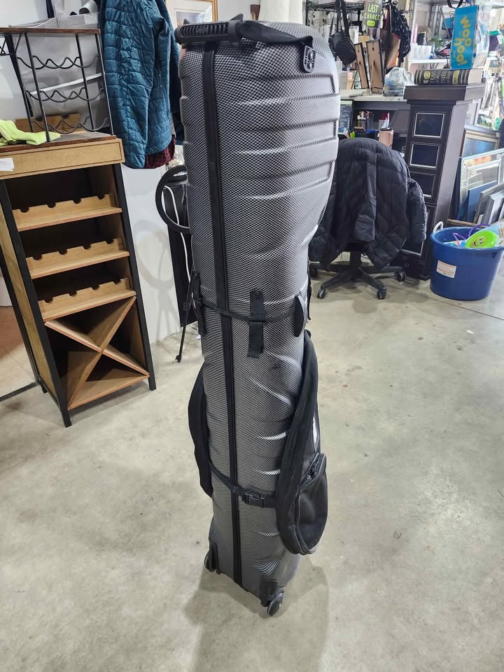 Bag Boy Hard Sided Wheeled Carbon Fiber Travel Golf Bag