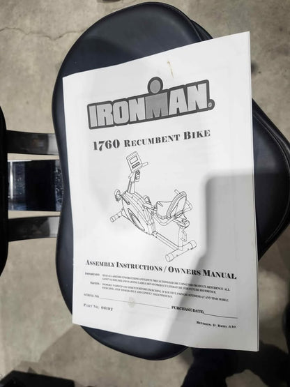 Ironman 1760 Recumbent Exercise Bike
