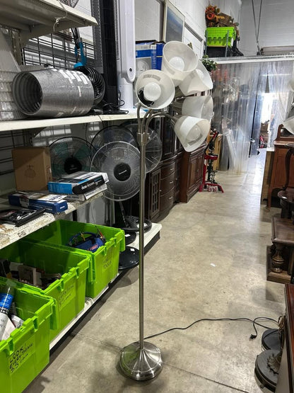 Five-Light Brushed Nickel Floor Lamp