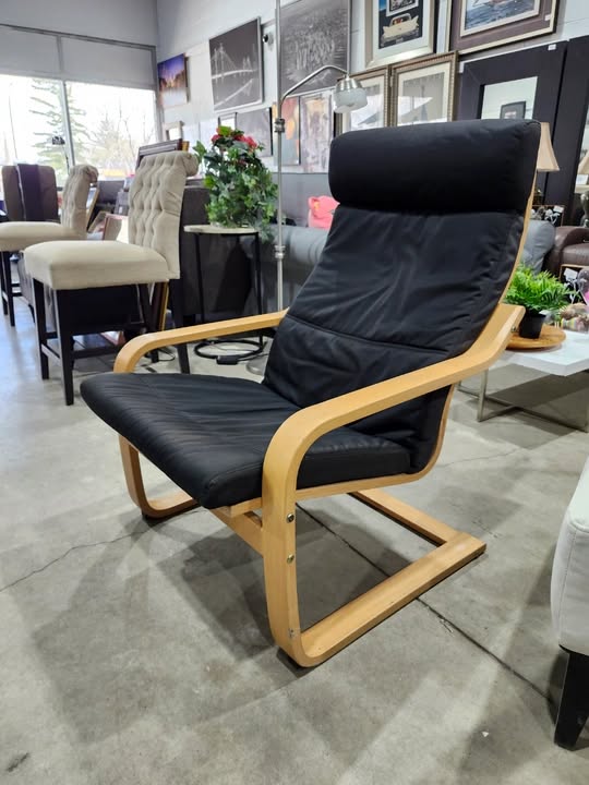 IKEA POANG Wing Chair - Black