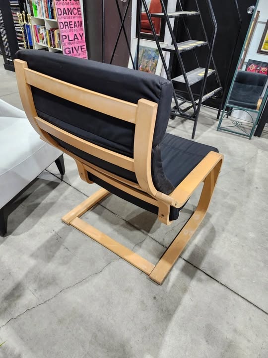 IKEA POANG Wing Chair - Black