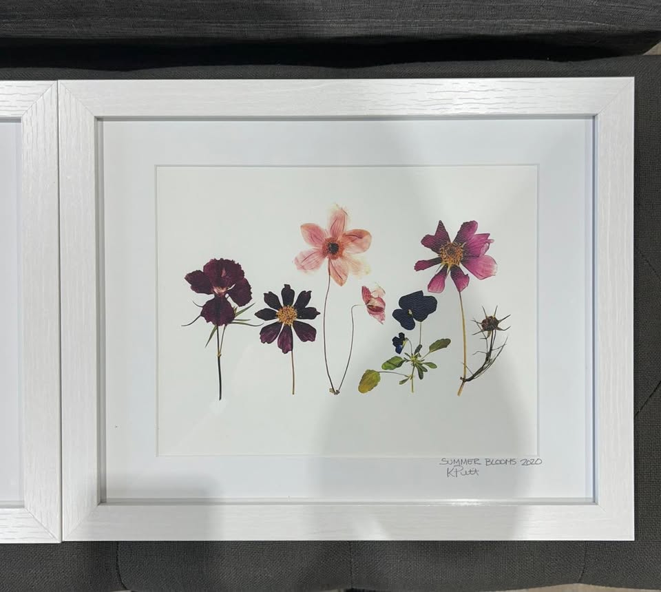 Pair of Framed Pressed Flower Art Prints