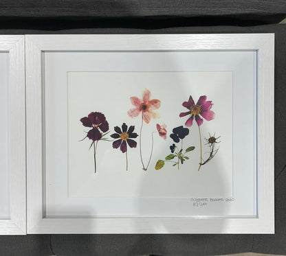 Pair of Framed Pressed Flower Art Prints