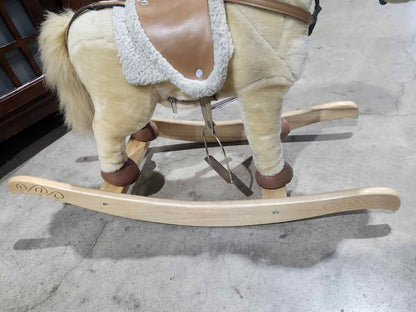 Chrisha Playful Plush Rocking Horse