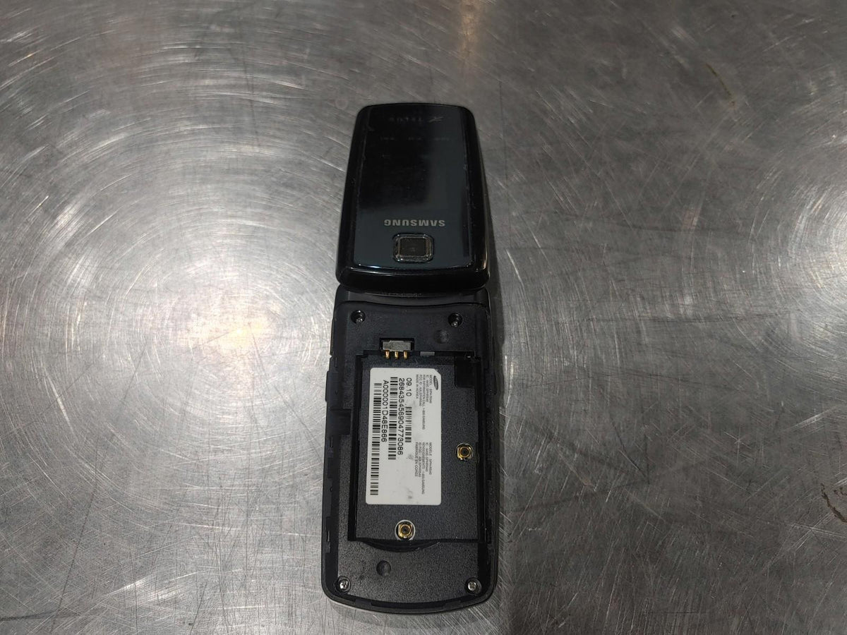 Téléphone portable vintage Samsung SPH-R540 Telus à clapet, non testé, bleu - État correct