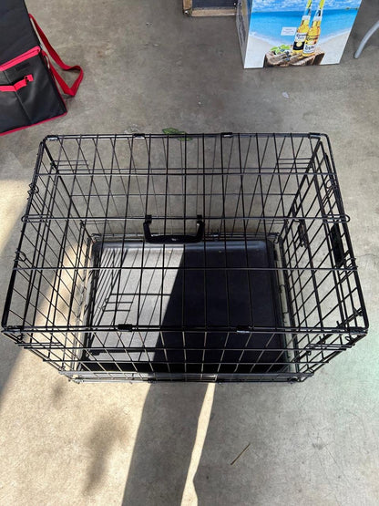 Black Metal Dog Crate