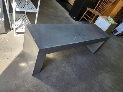 Modern Grey Solid Concrete Bench
