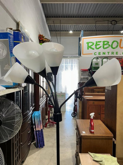 5-Head Black Floor Lamp