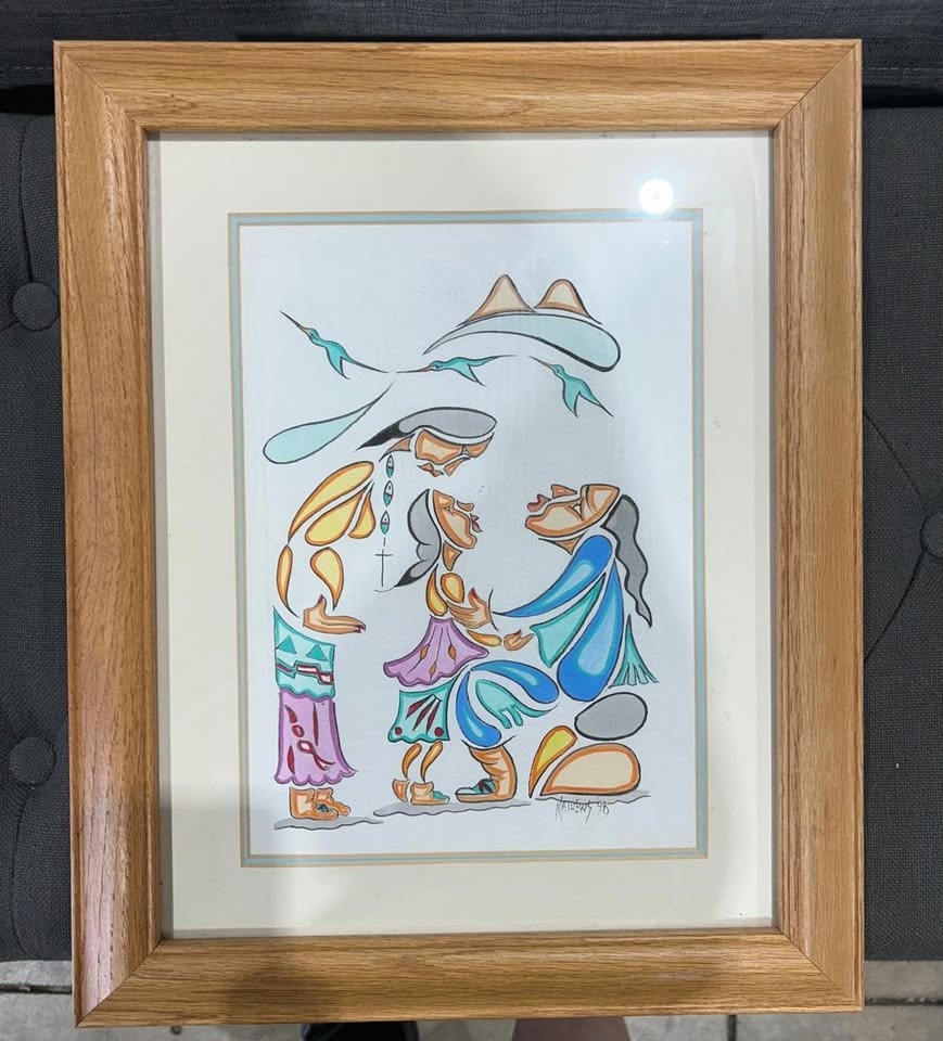 Original R. F. Mathews Native American Art Print
