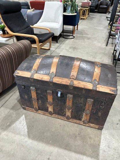 Antique Dome Top Storage Trunk