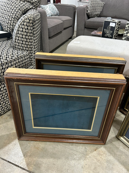 Vintage Wooden Shadow Box Frame with Compartment - 4 Available