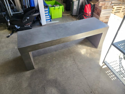 Modern Grey Solid Concrete Bench