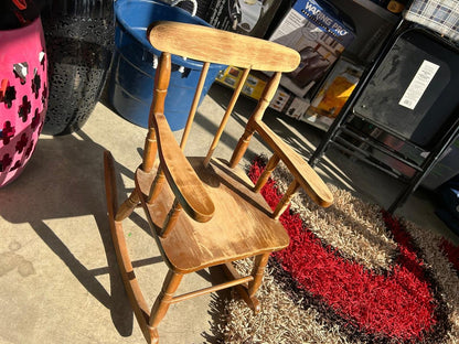Vintage Kids Wooden Rocking Chair