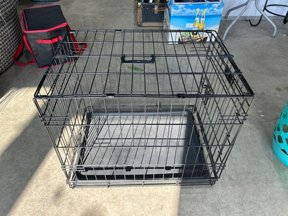 Black Metal Dog Crate